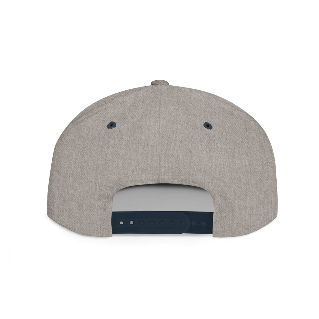 Queen Script Flat Bill Snapback Hat with Crown Embroidery