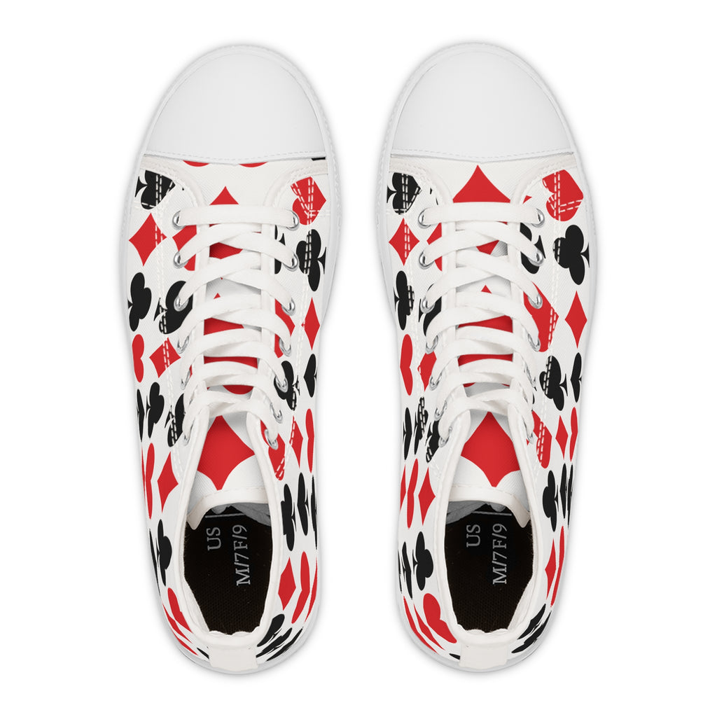Full House Pattern High-Top Sneakers