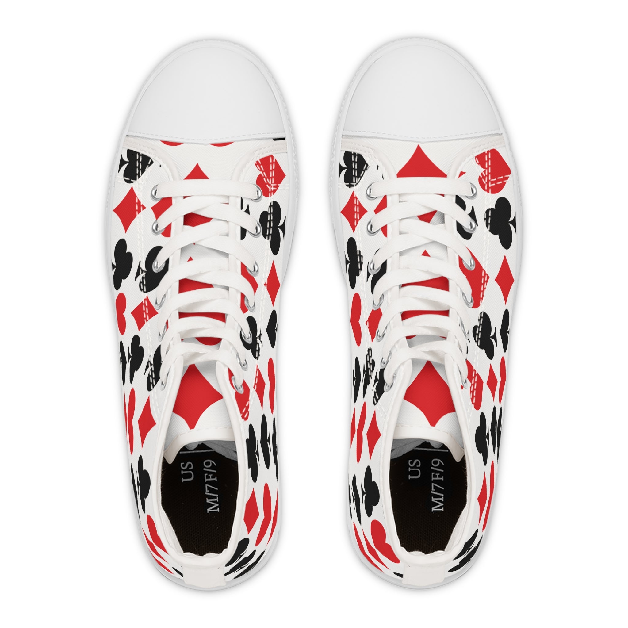Full House Pattern High-Top Sneakers