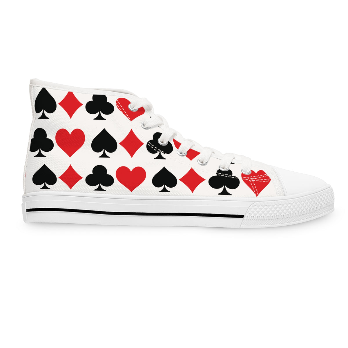 Full House Pattern High-Top Sneakers
