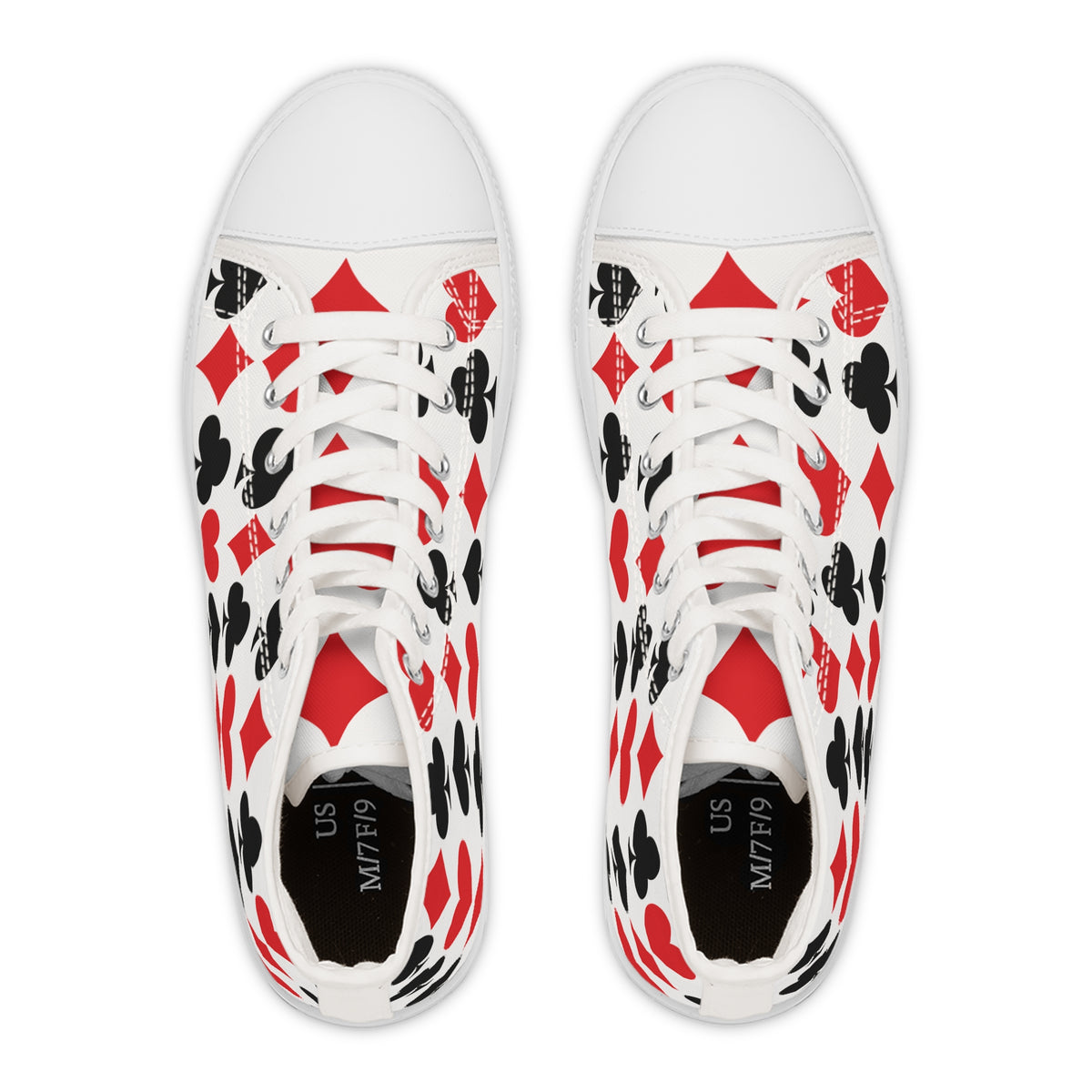 Full House Pattern High-Top Sneakers