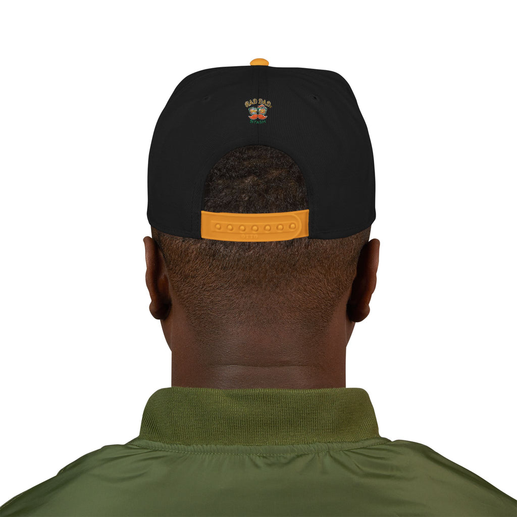 Embroidered Paw Print Snapback Hat – Customizable "Your Name/Frame" Streetwear Cap
