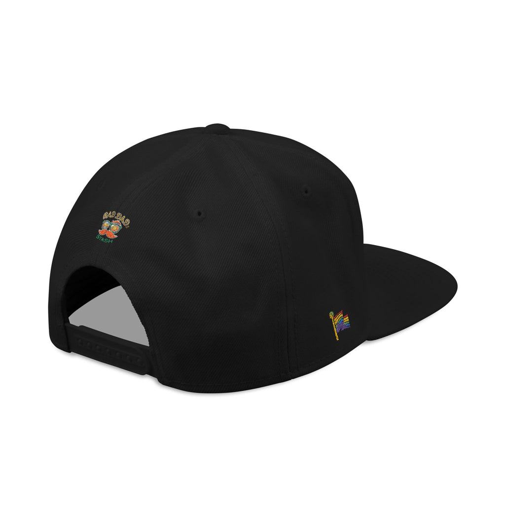 Embroidered Paw Print Snapback Hat – Customizable "Your Name/Frame" Streetwear Cap