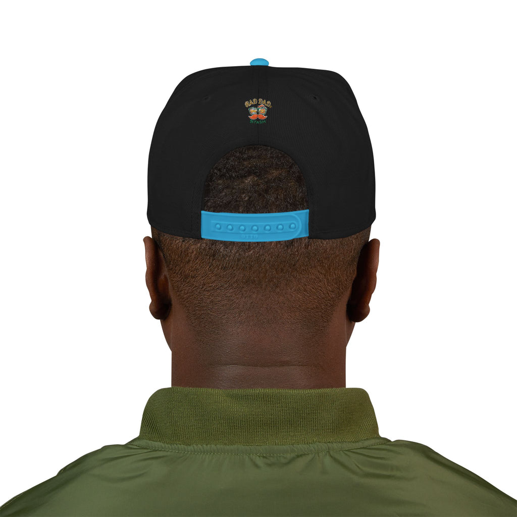 Embroidered Paw Print Snapback Hat – Customizable "Your Name/Frame" Streetwear Cap