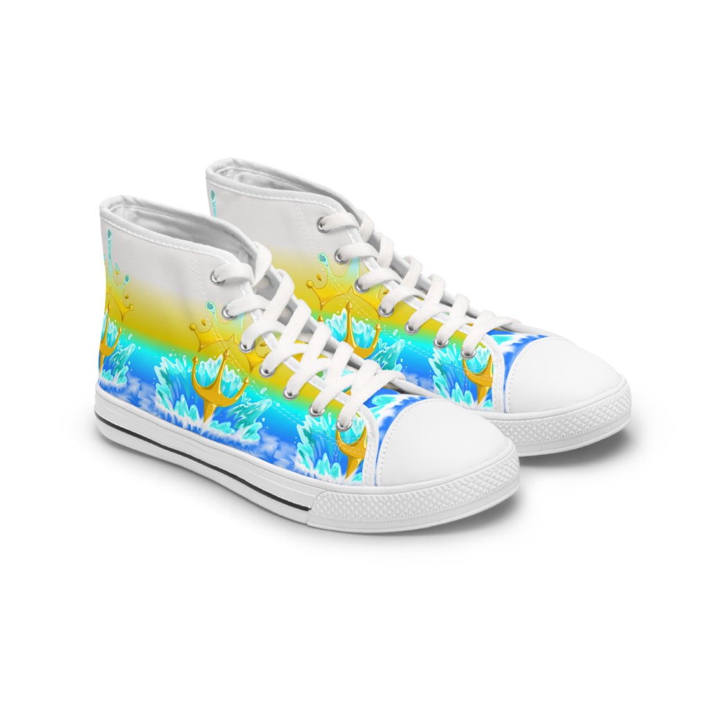 Trident and Crown High Top Sneakers