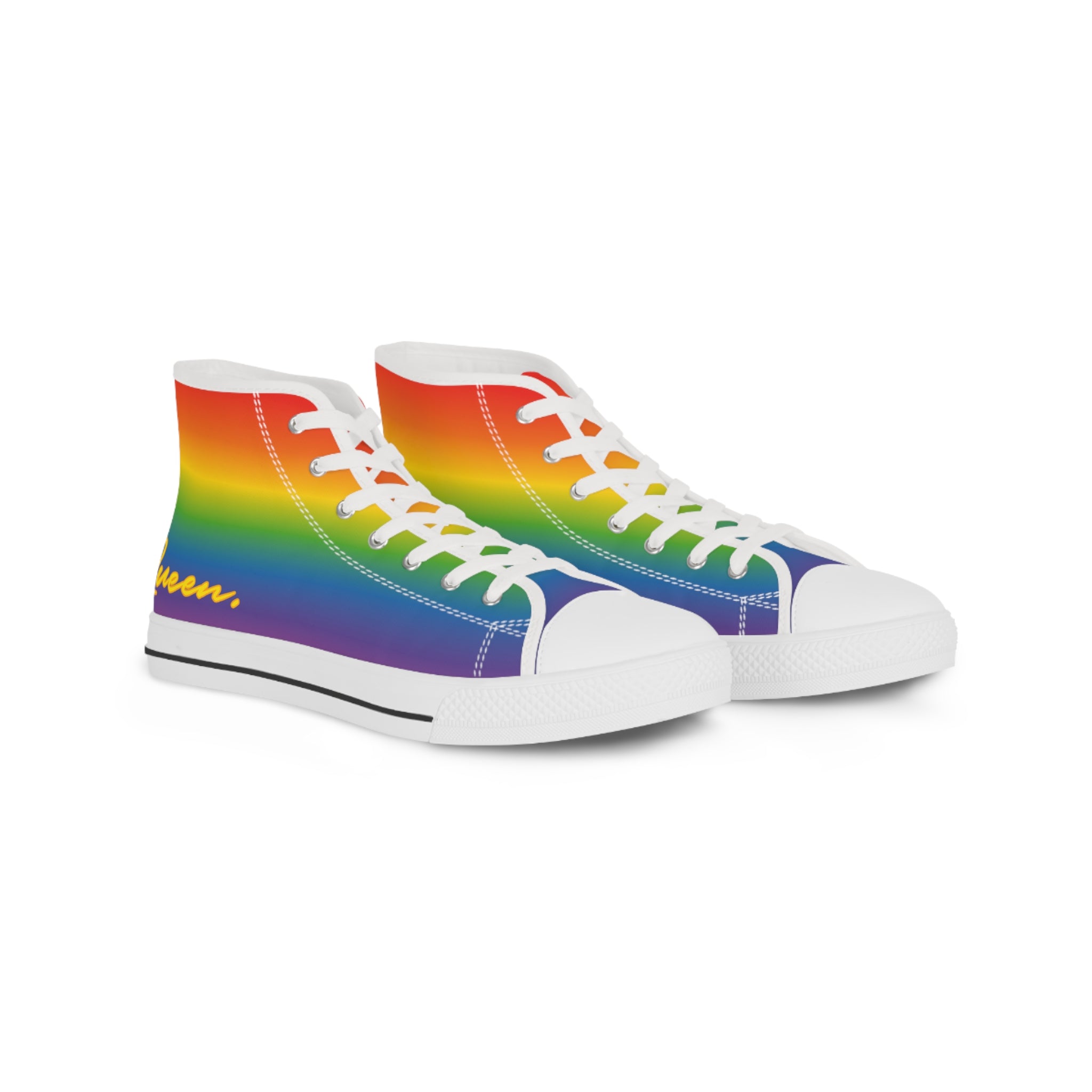 Men's Rainbow High Top Sneakers