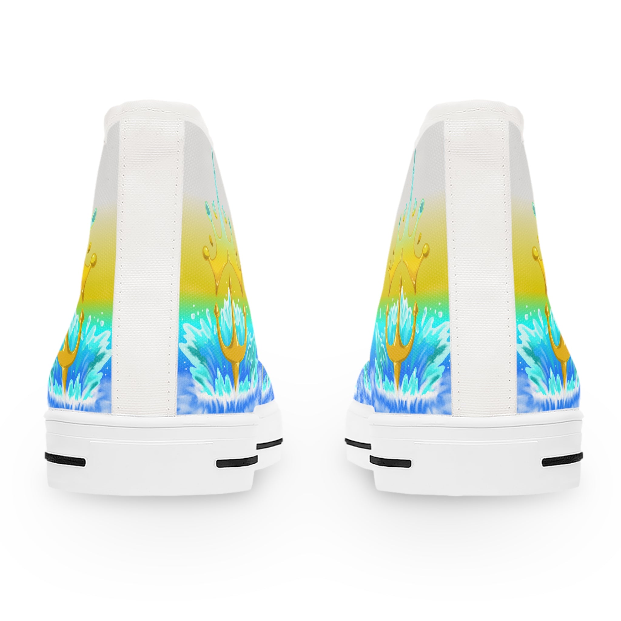 Trident and Crown High Top Sneakers