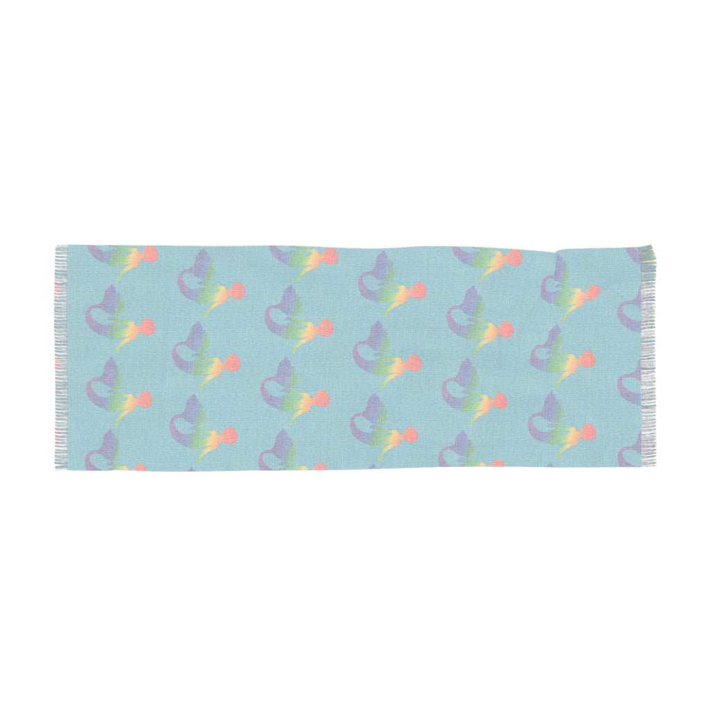 Rainbow Merman Pattern Lightweight Scarf