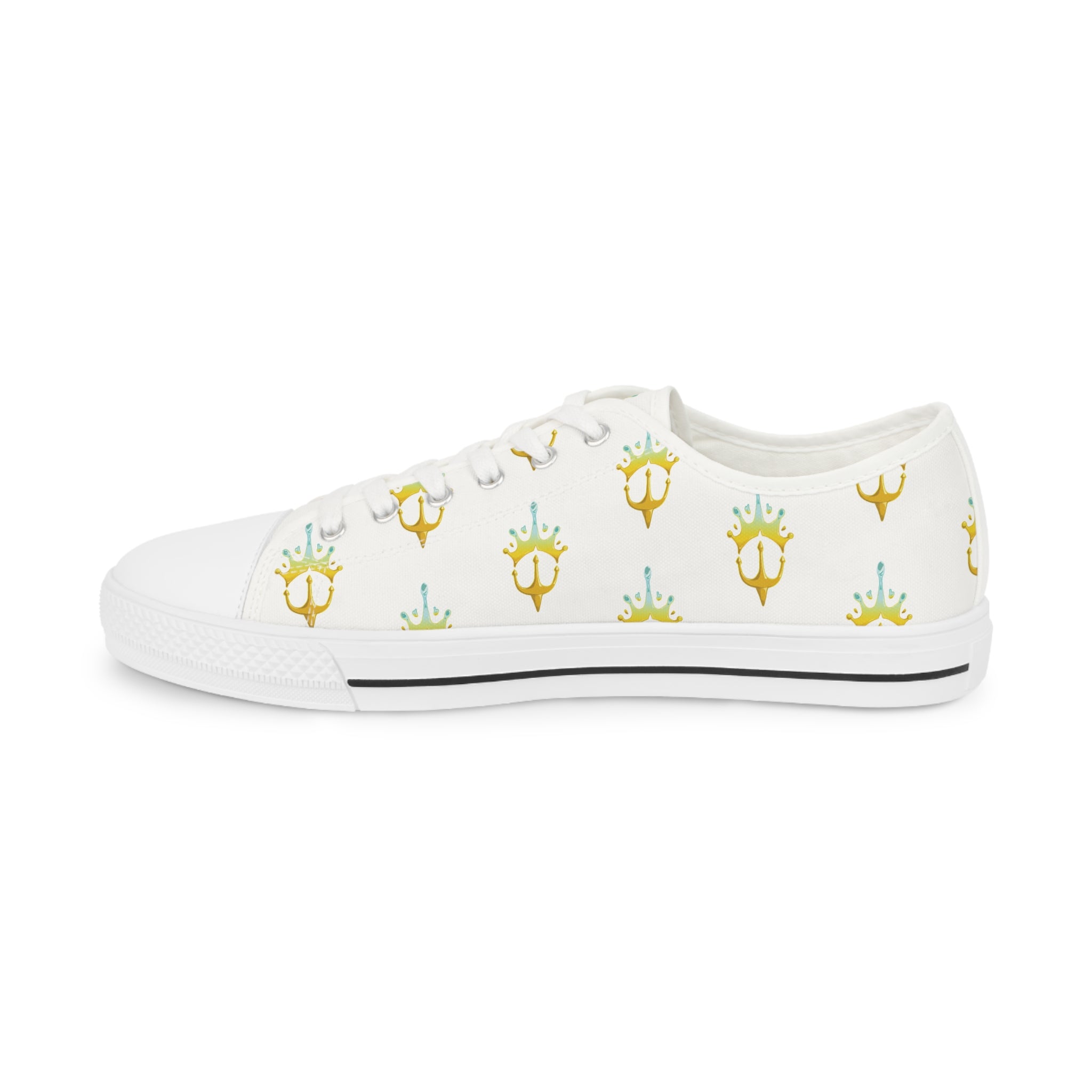 Crown and Trident Low Top Sneakers