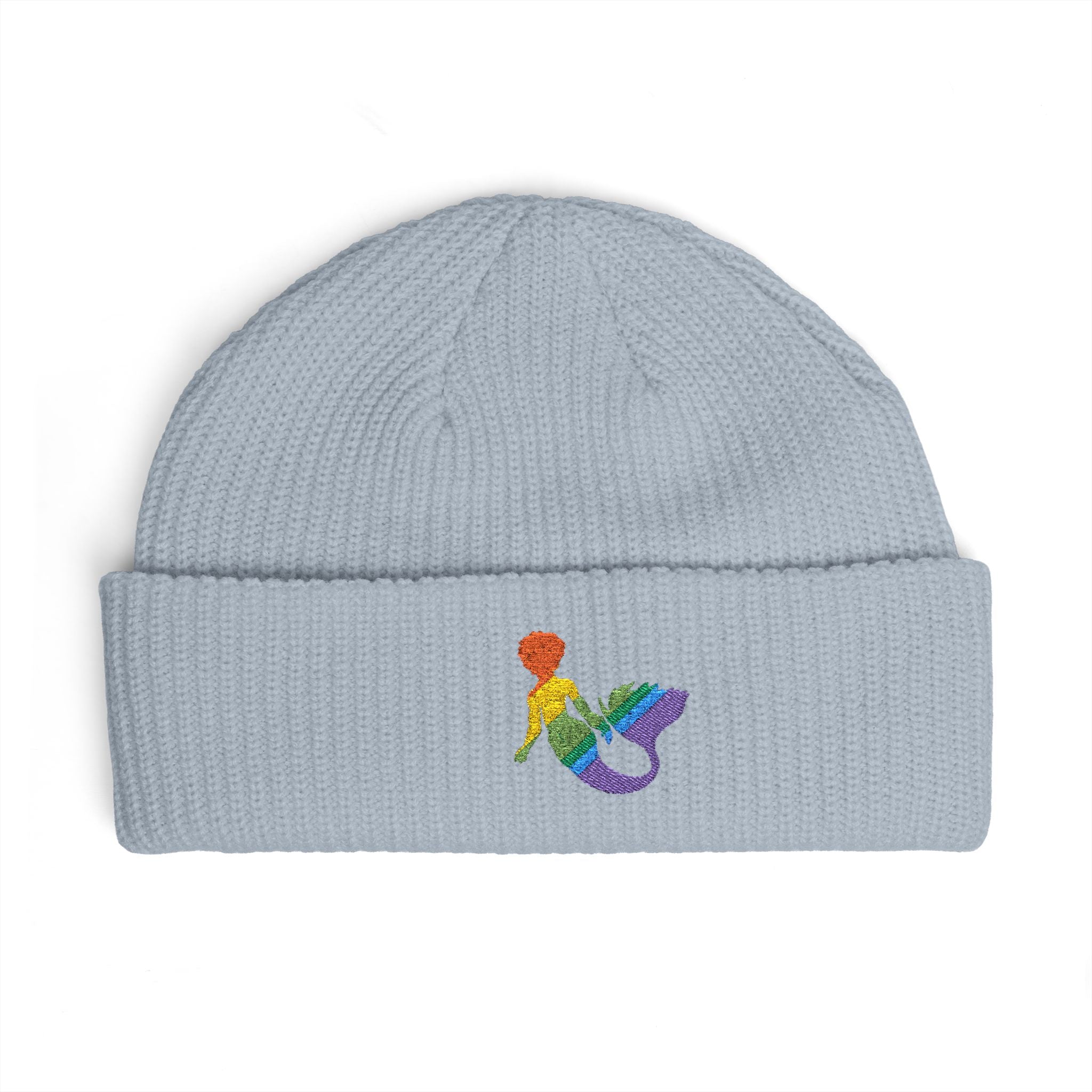 Rainbow Mermaid Cuff Beanie