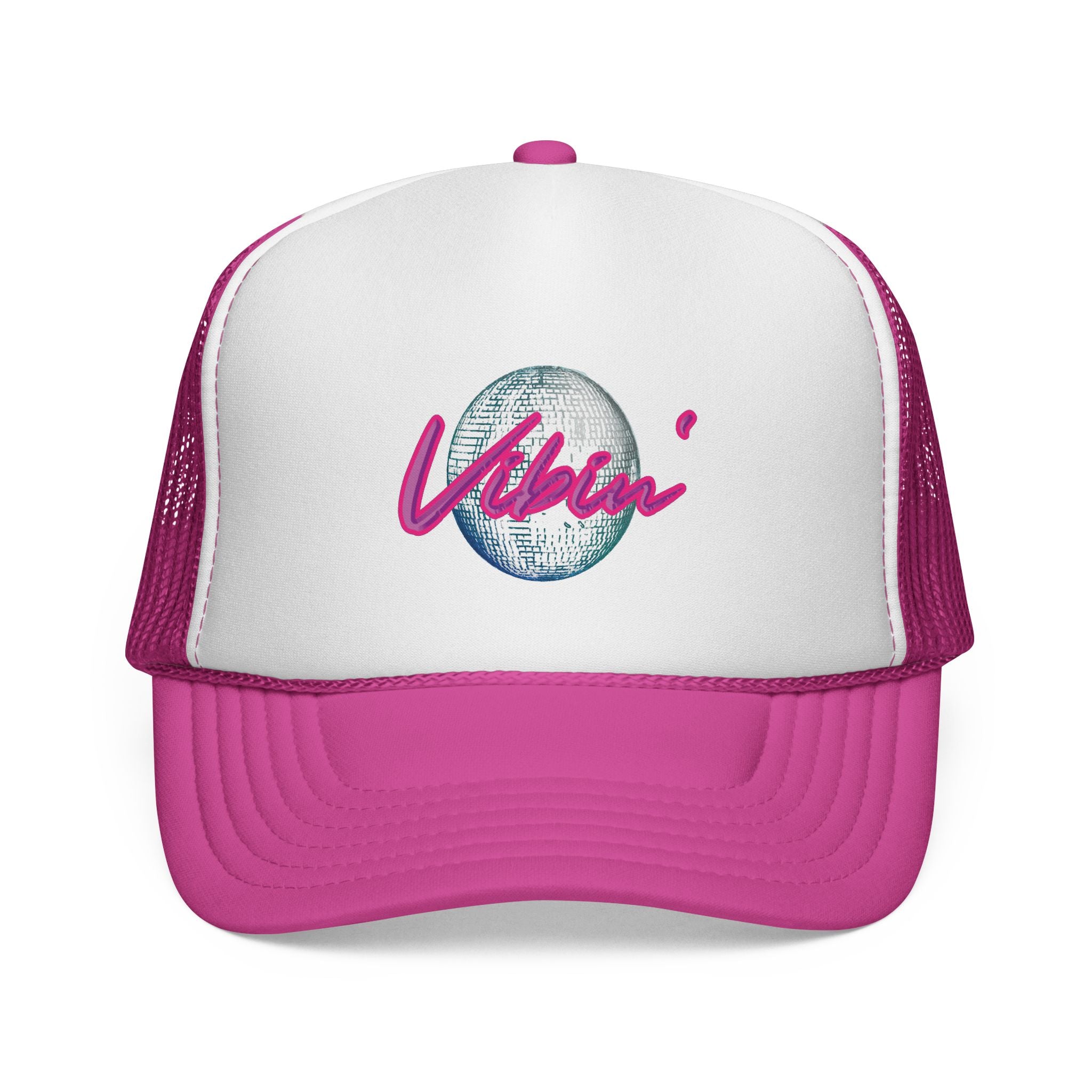 'Vibin' Script with Disco Ball Cap
