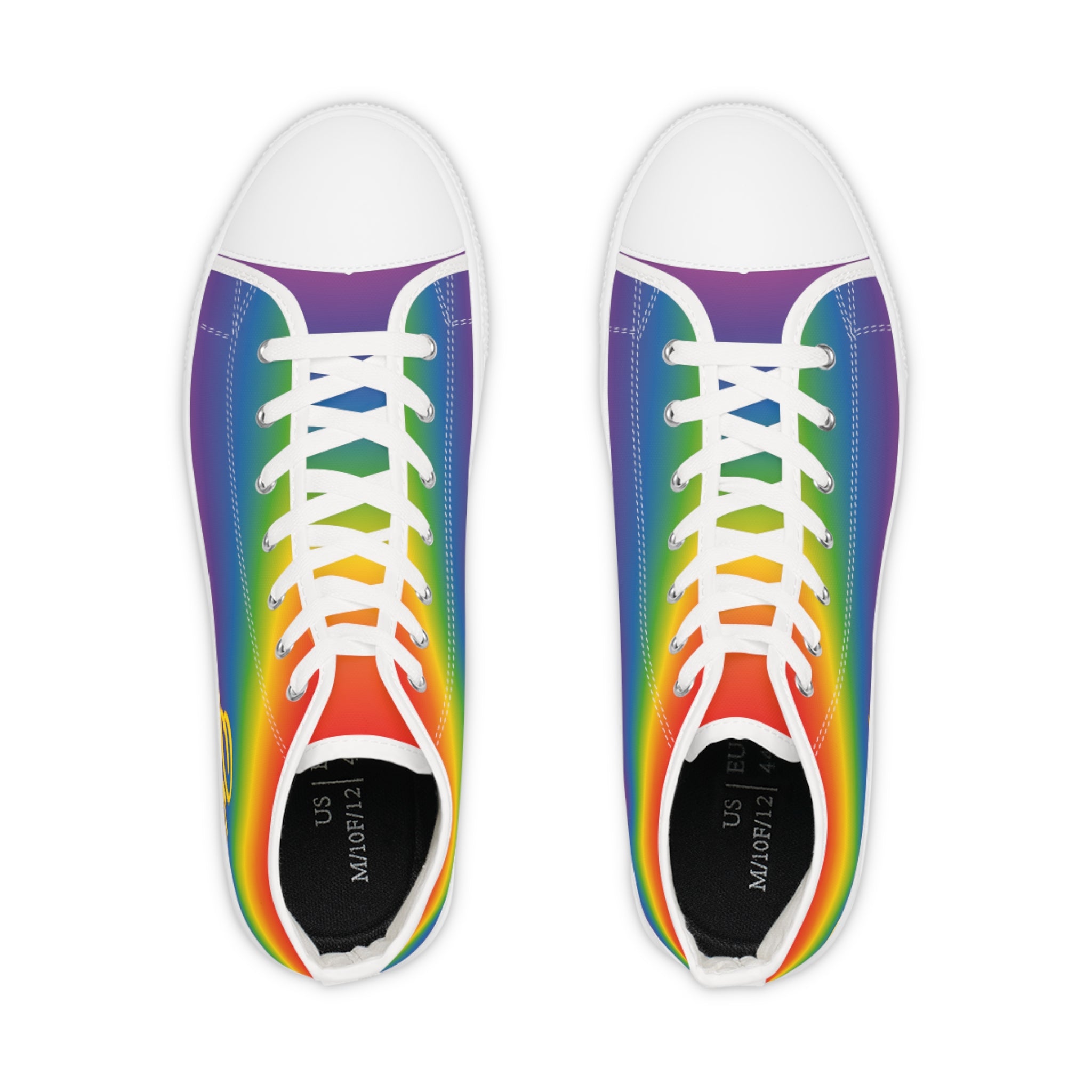 Men's Rainbow High Top Sneakers