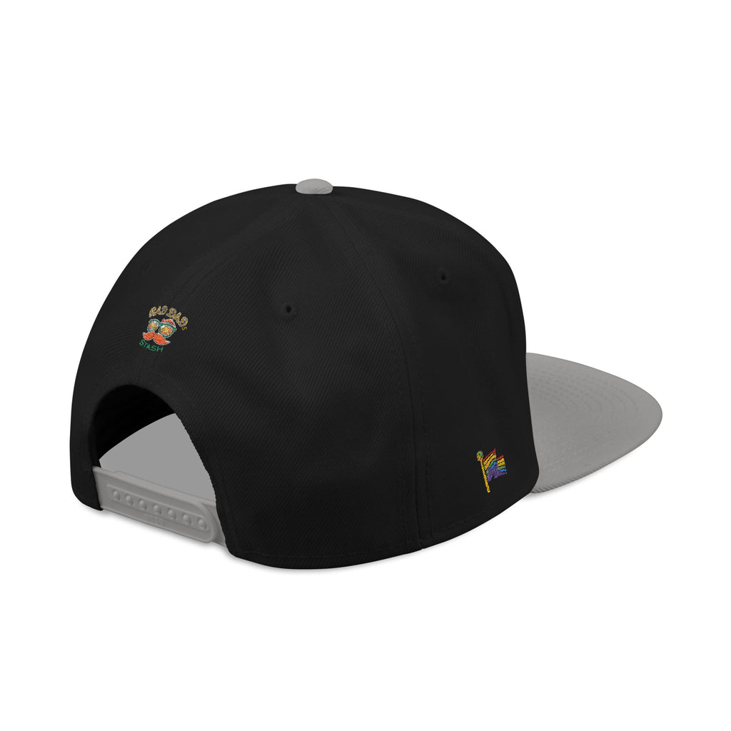 Embroidered Paw Print Snapback Hat – Customizable "Your Name/Frame" Streetwear Cap