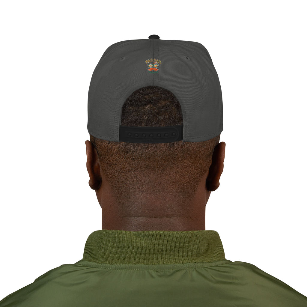 Embroidered Paw Print Snapback Hat – Customizable "Your Name/Frame" Streetwear Cap