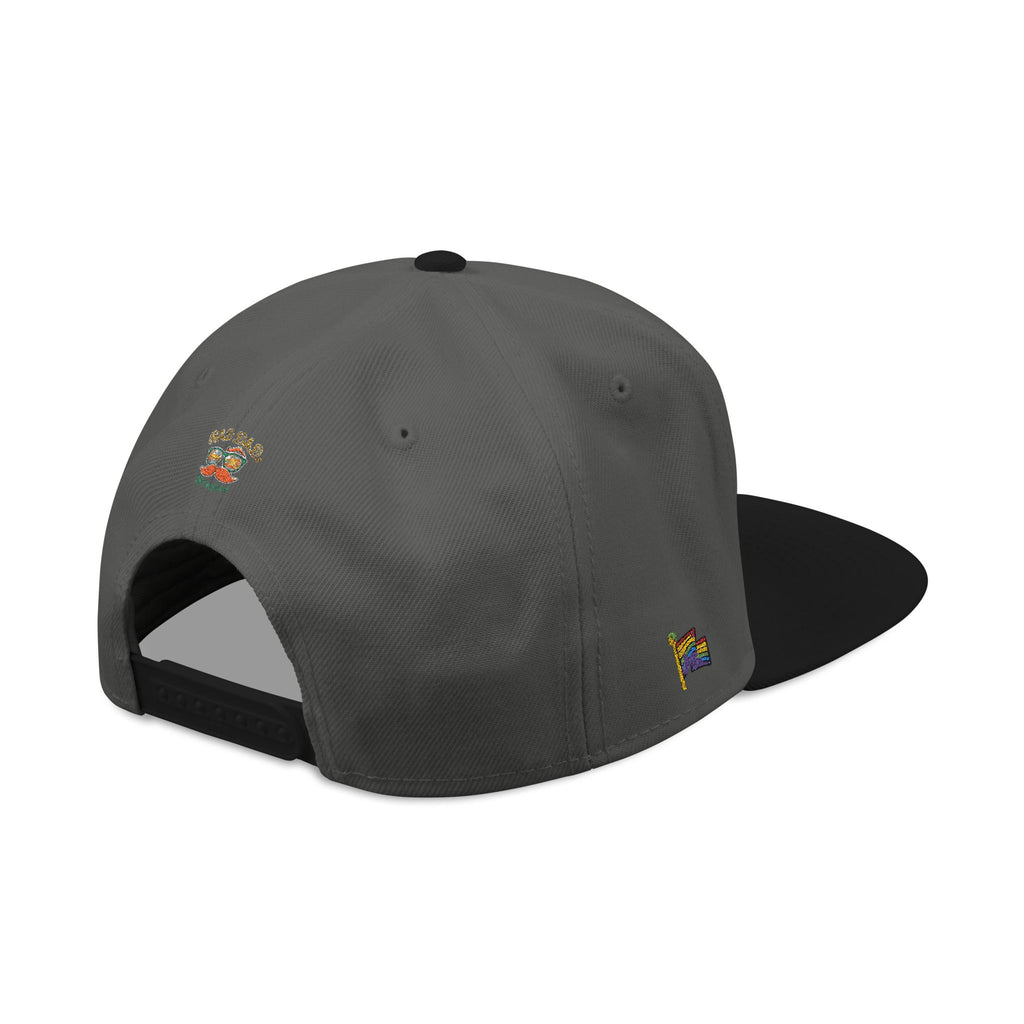 Embroidered Paw Print Snapback Hat – Customizable "Your Name/Frame" Streetwear Cap