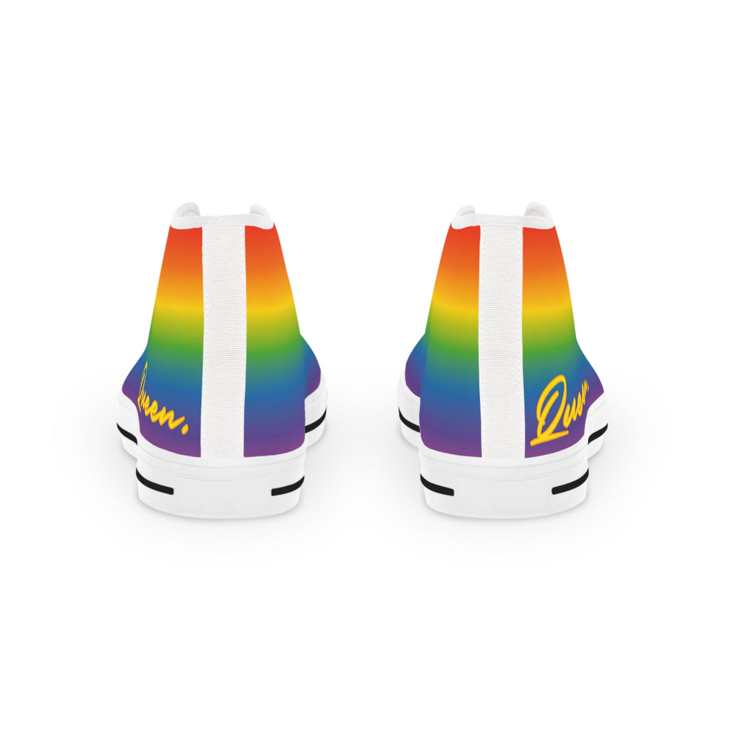 Men's Rainbow High Top Sneakers