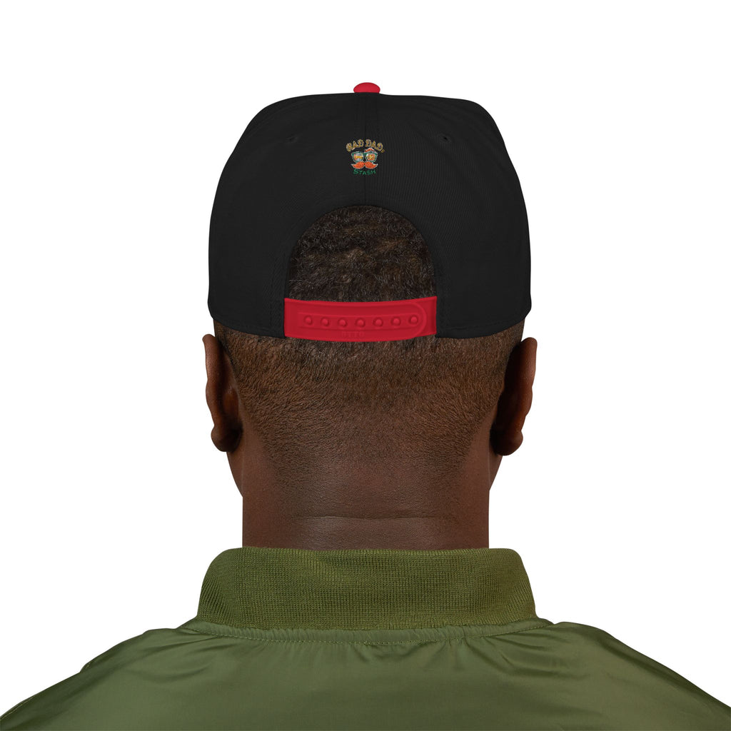 Embroidered Paw Print Snapback Hat – Customizable "Your Name/Frame" Streetwear Cap