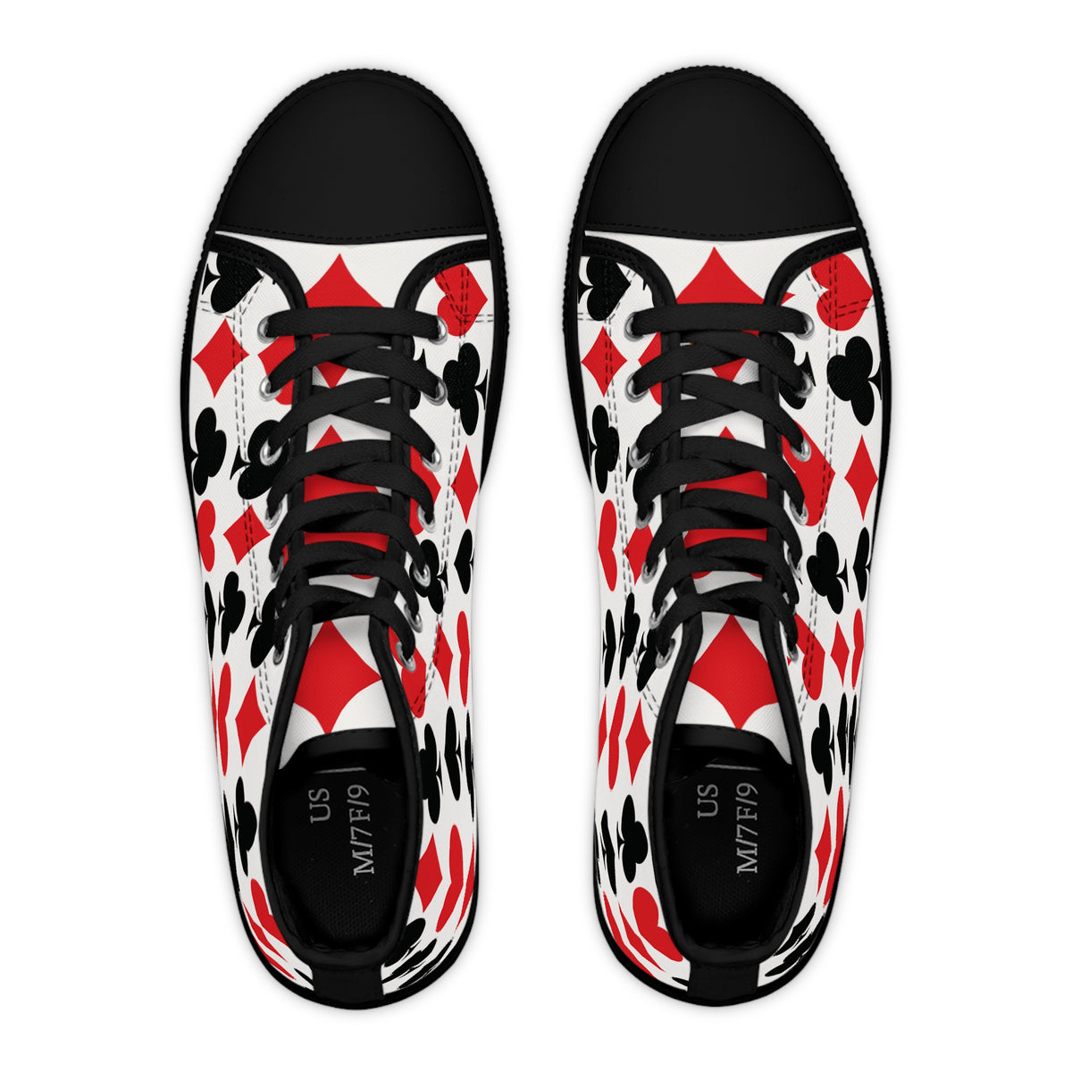 Full House Pattern High-Top Sneakers