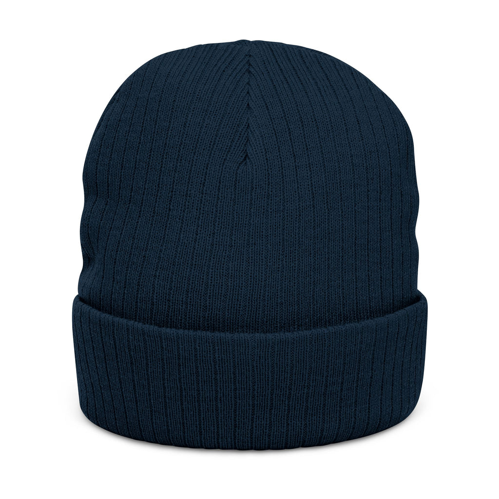 Trident Ribbed Knit Beanie