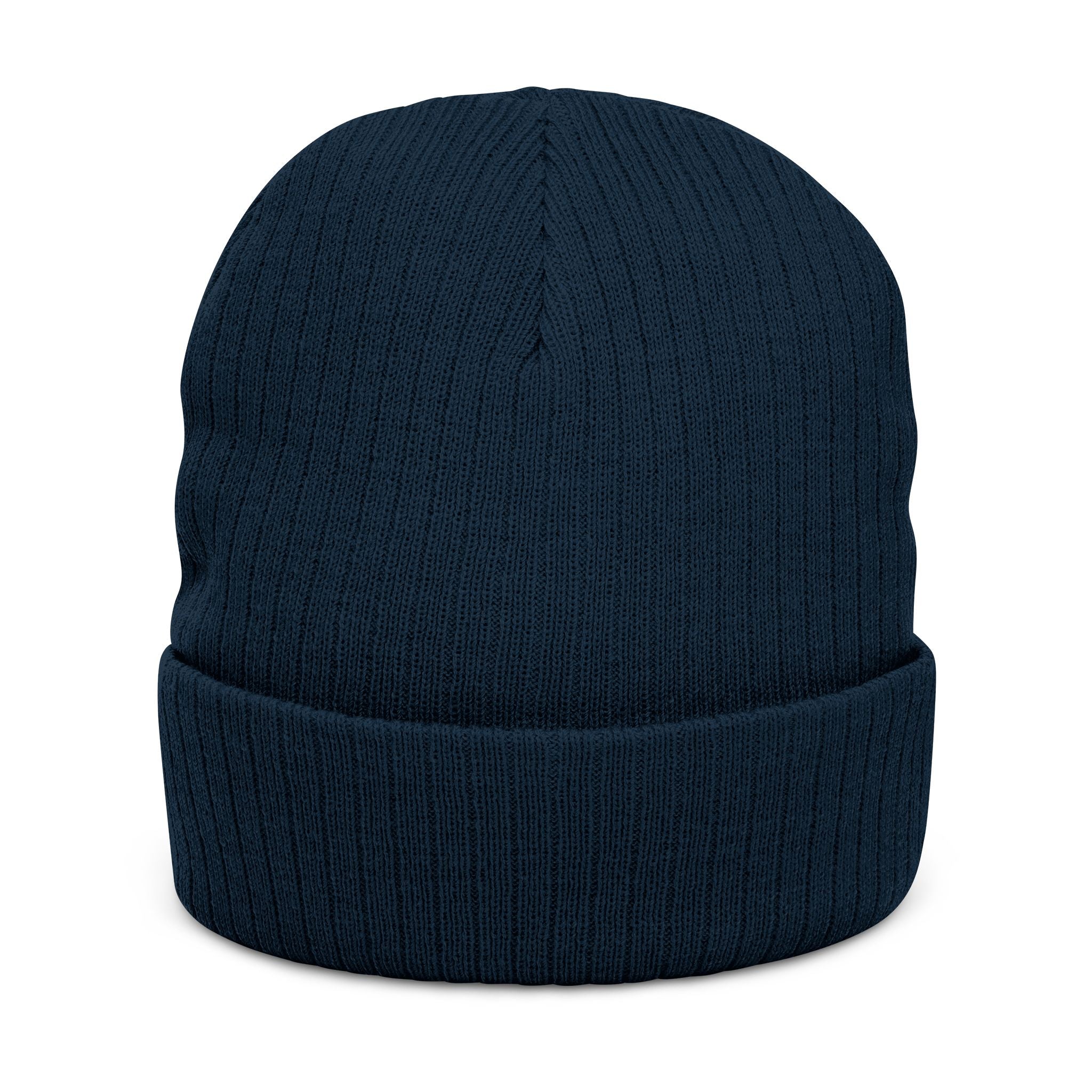 Trident Ribbed Knit Beanie