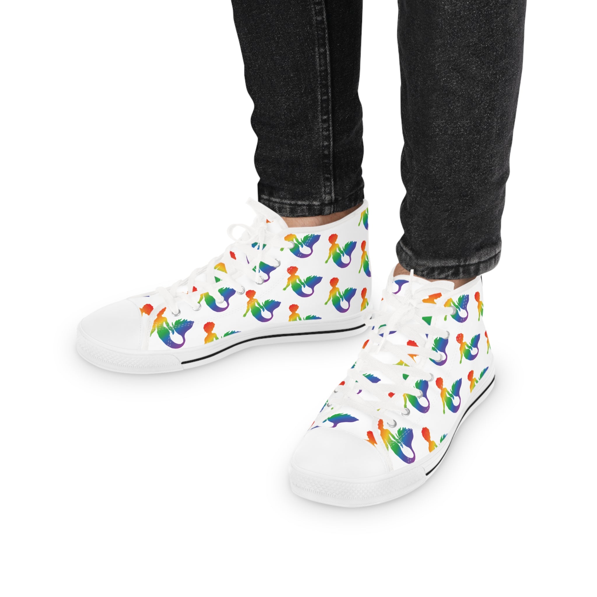 Rainbow Merman High Top Sneakers