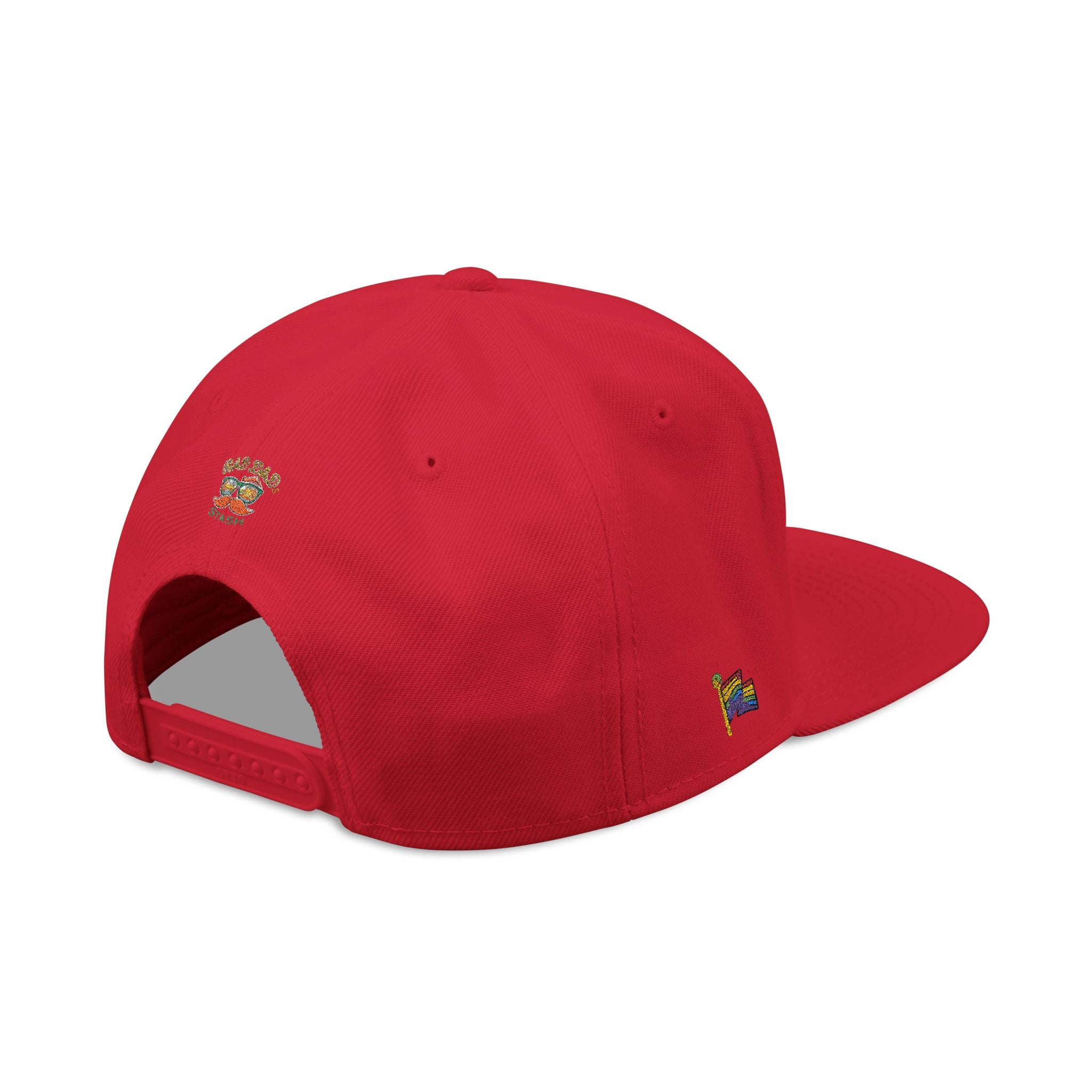 Embroidered Paw Print Snapback Hat – Customizable "Your Name/Frame" Streetwear Cap