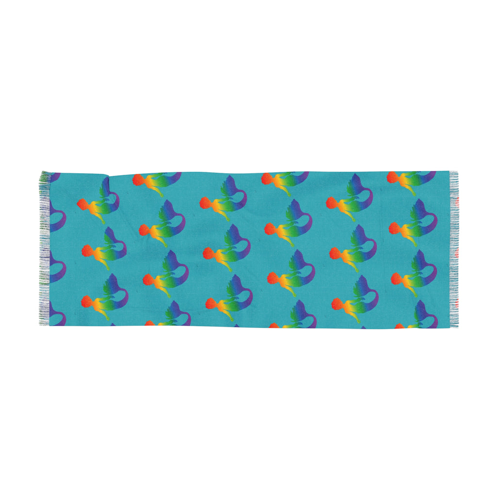 Rainbow Merman Pattern Lightweight Scarf