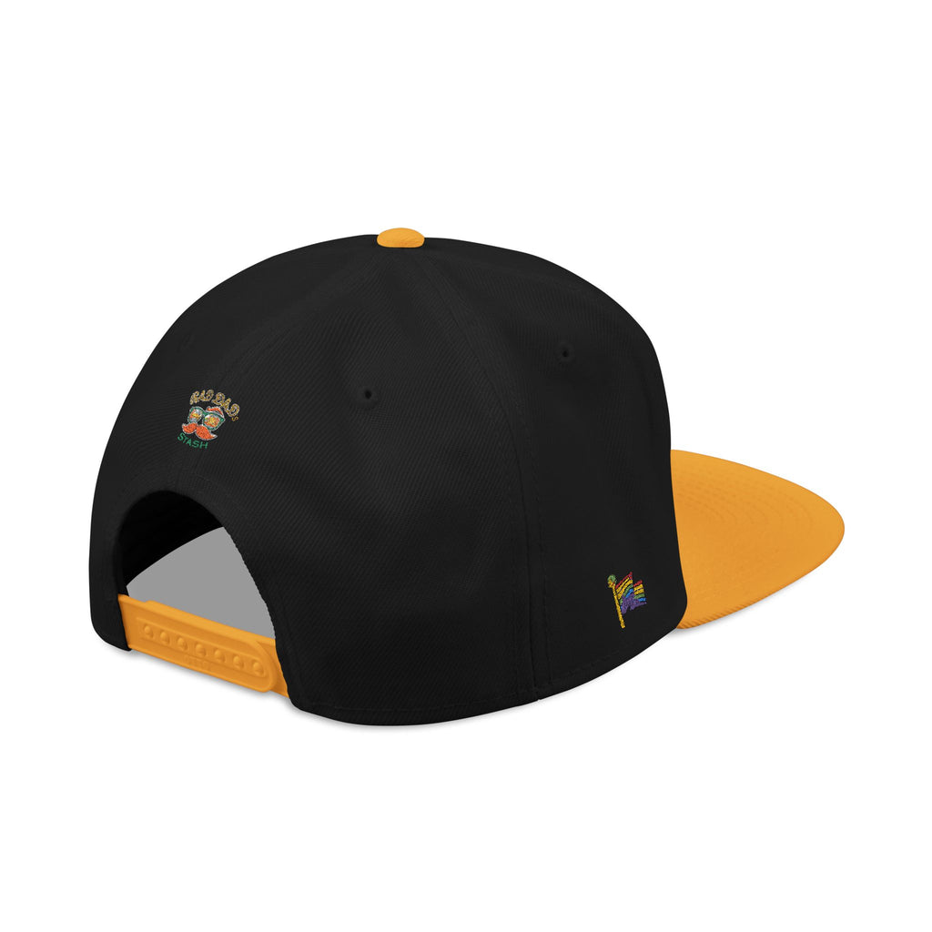 Embroidered Paw Print Snapback Hat – Customizable "Your Name/Frame" Streetwear Cap