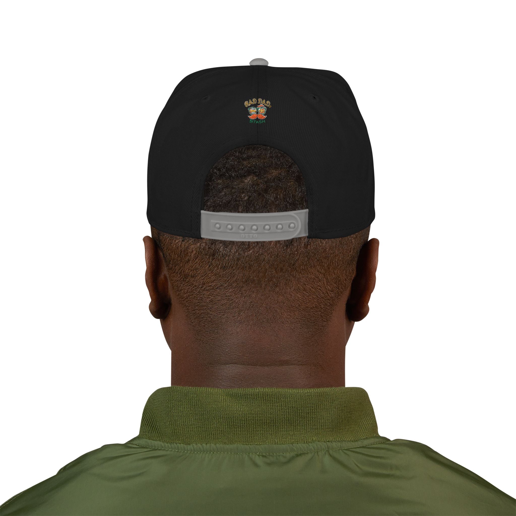 Embroidered Paw Print Snapback Hat – Customizable "Your Name/Frame" Streetwear Cap