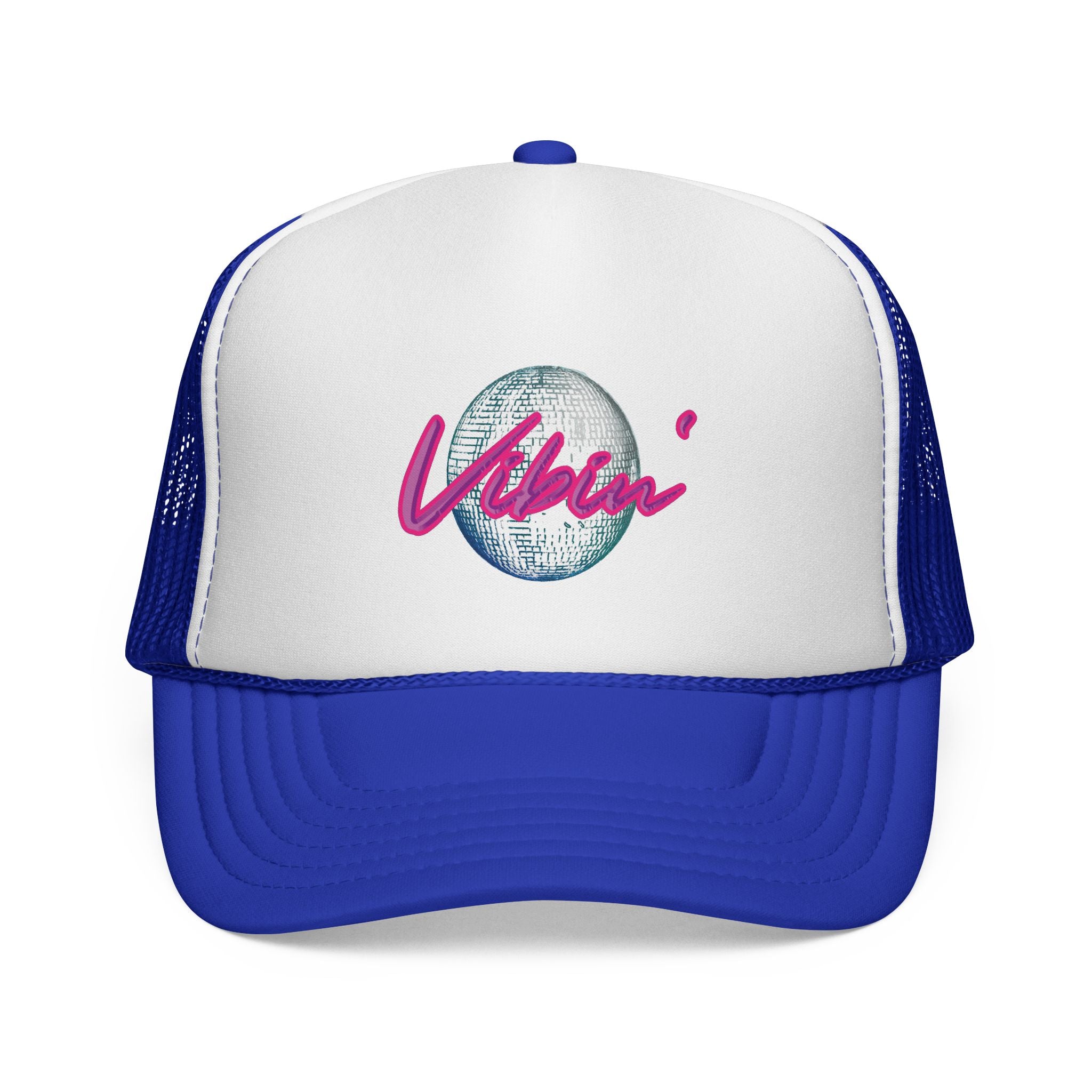 'Vibin' Script with Disco Ball Cap