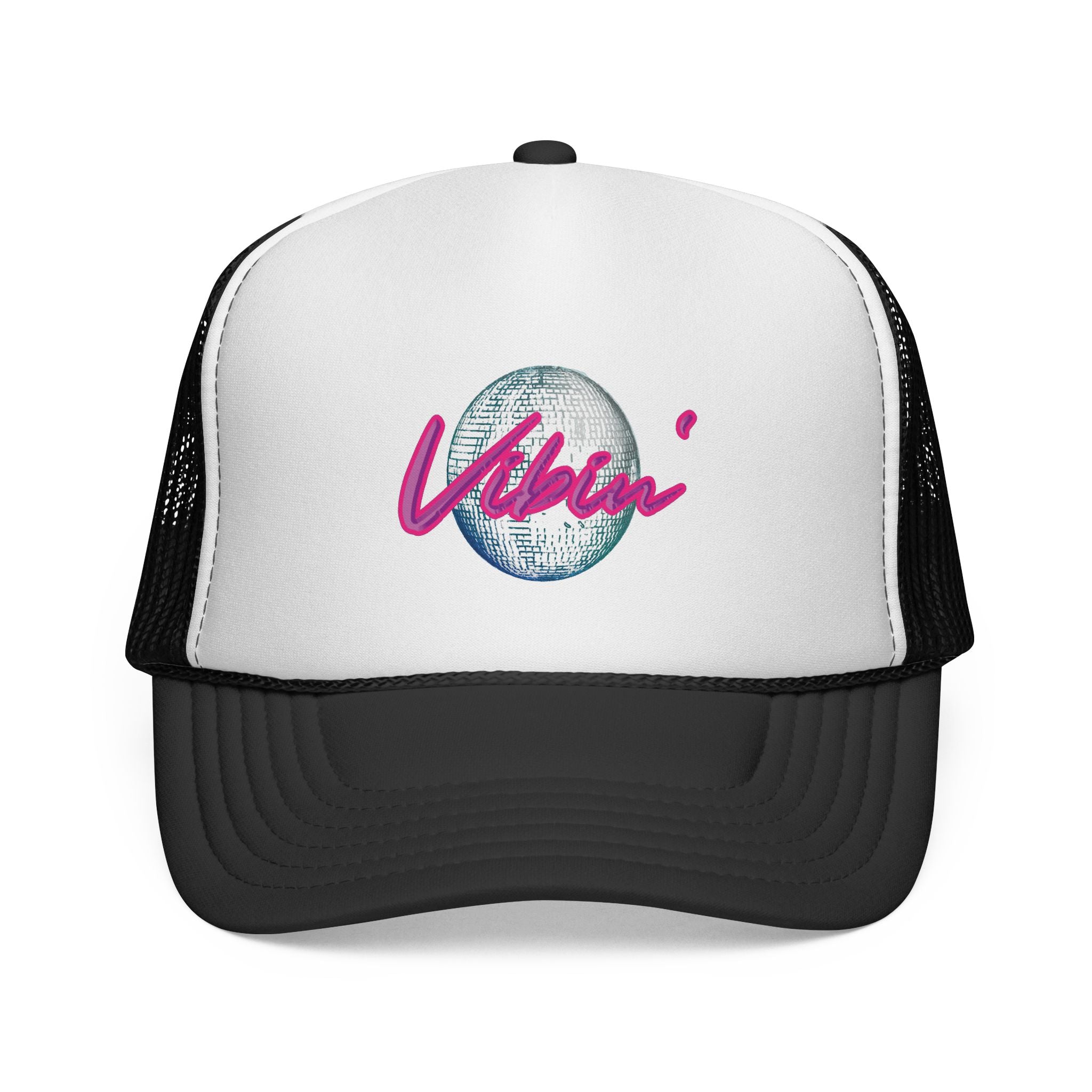 'Vibin' Script with Disco Ball Cap