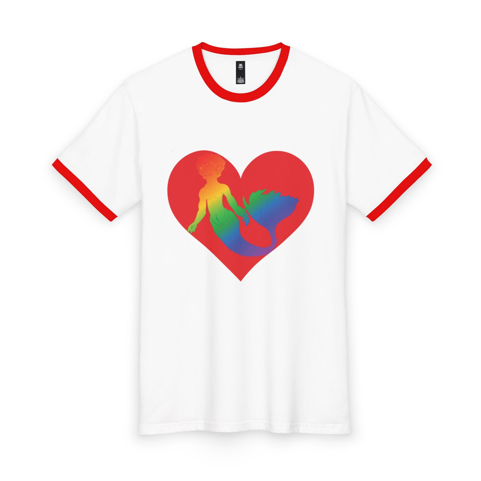 Mermaid Heart Ringer Tee
