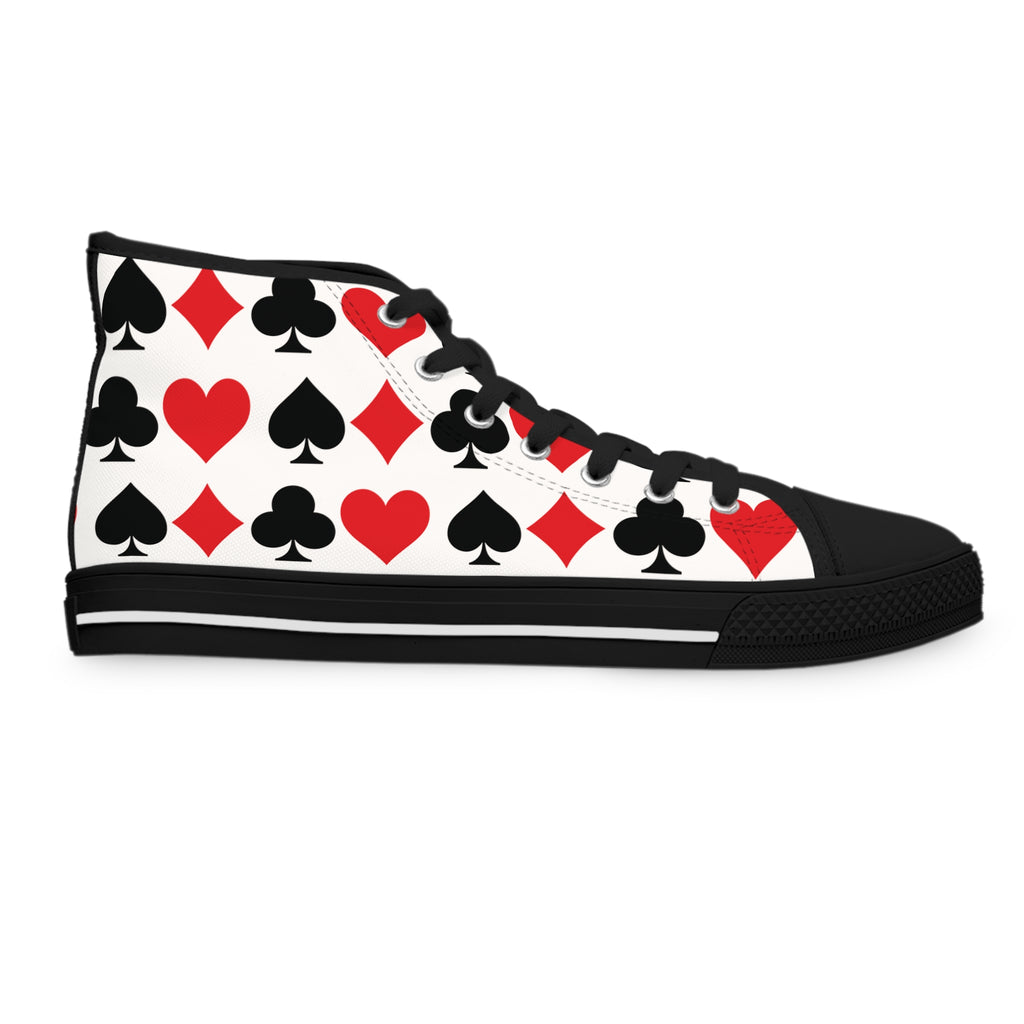 Full House Pattern High-Top Sneakers