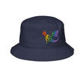 Embroidered Rainbow Mermaid Bucket Hat