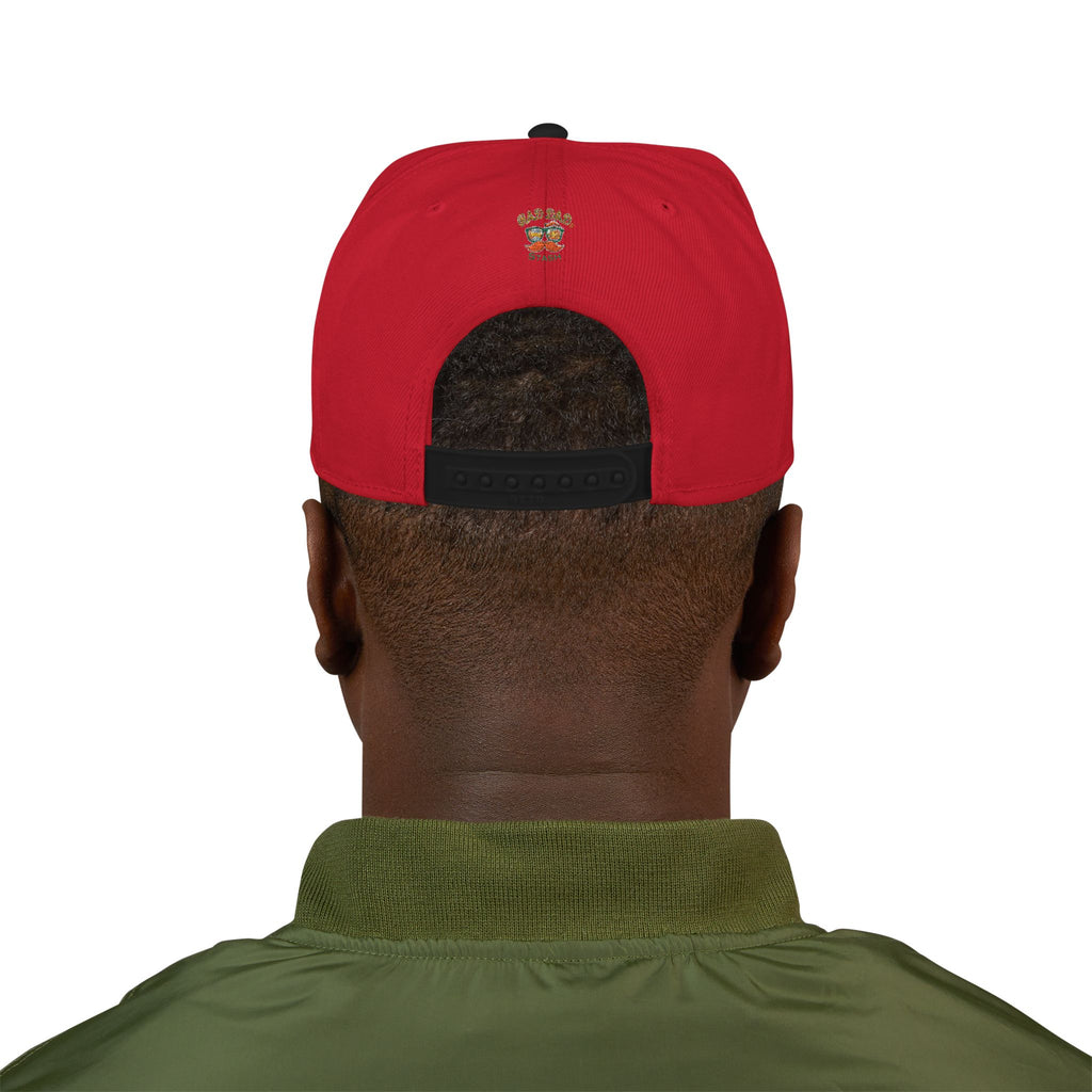Embroidered Paw Print Snapback Hat – Customizable "Your Name/Frame" Streetwear Cap