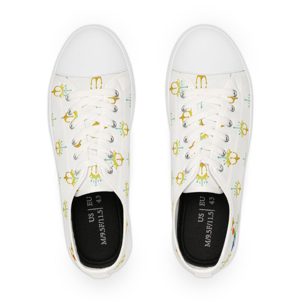 Crown and Trident Low Top Sneakers