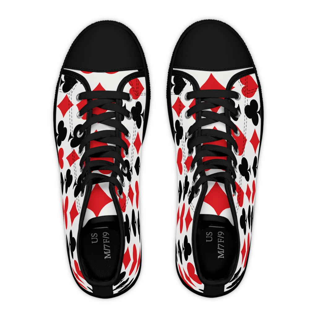 Full House Pattern High-Top Sneakers