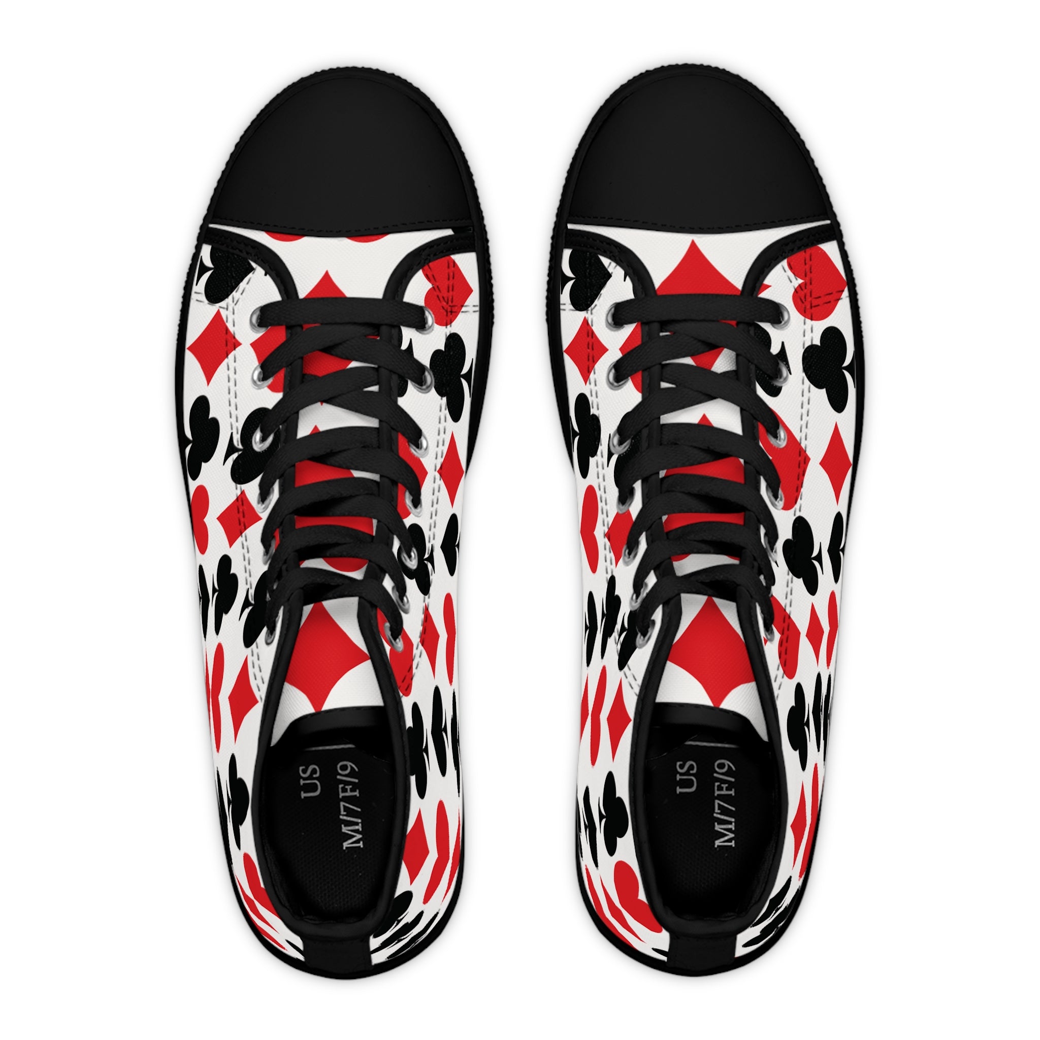 Full House Pattern High-Top Sneakers