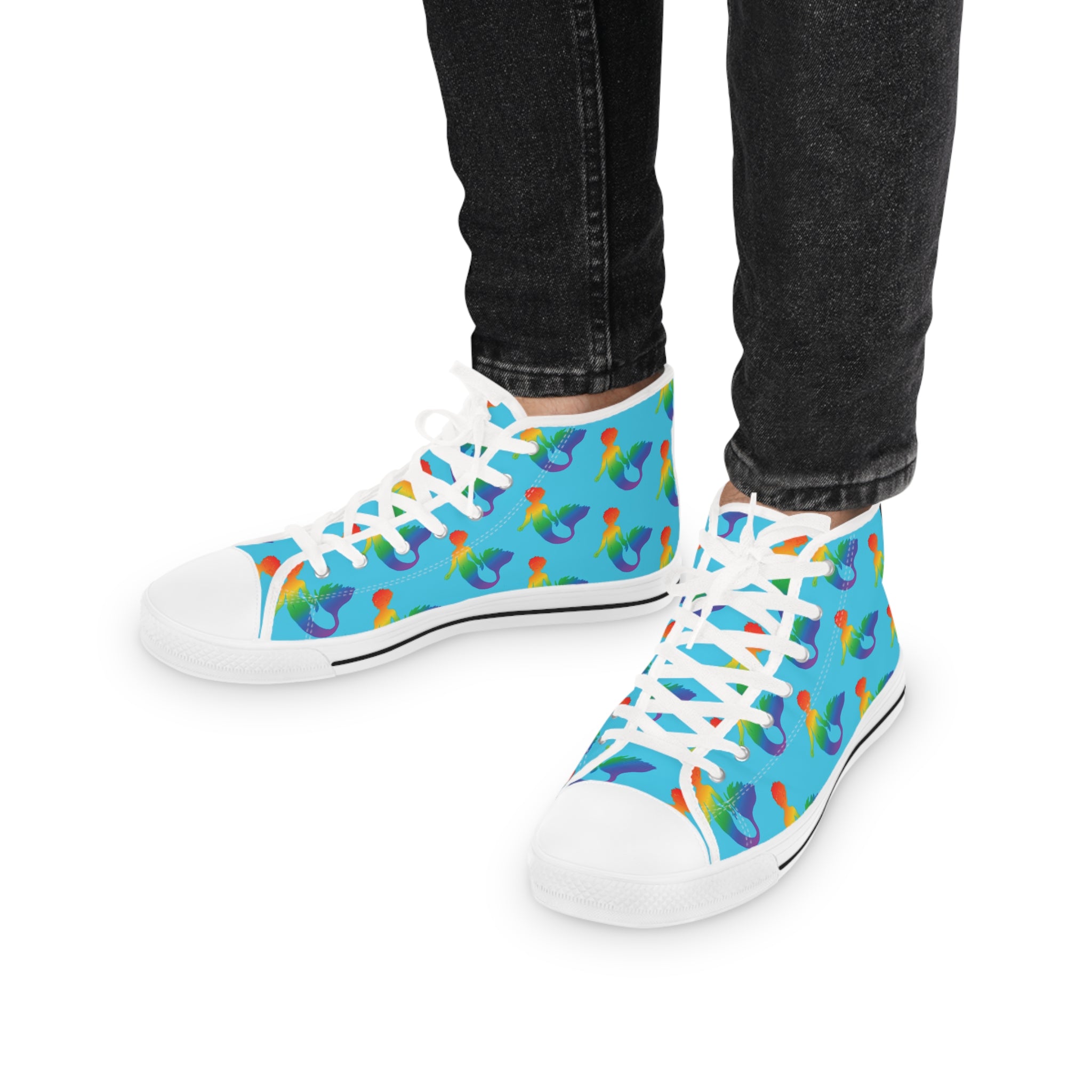 Rainbow Merman High Top Sneakers