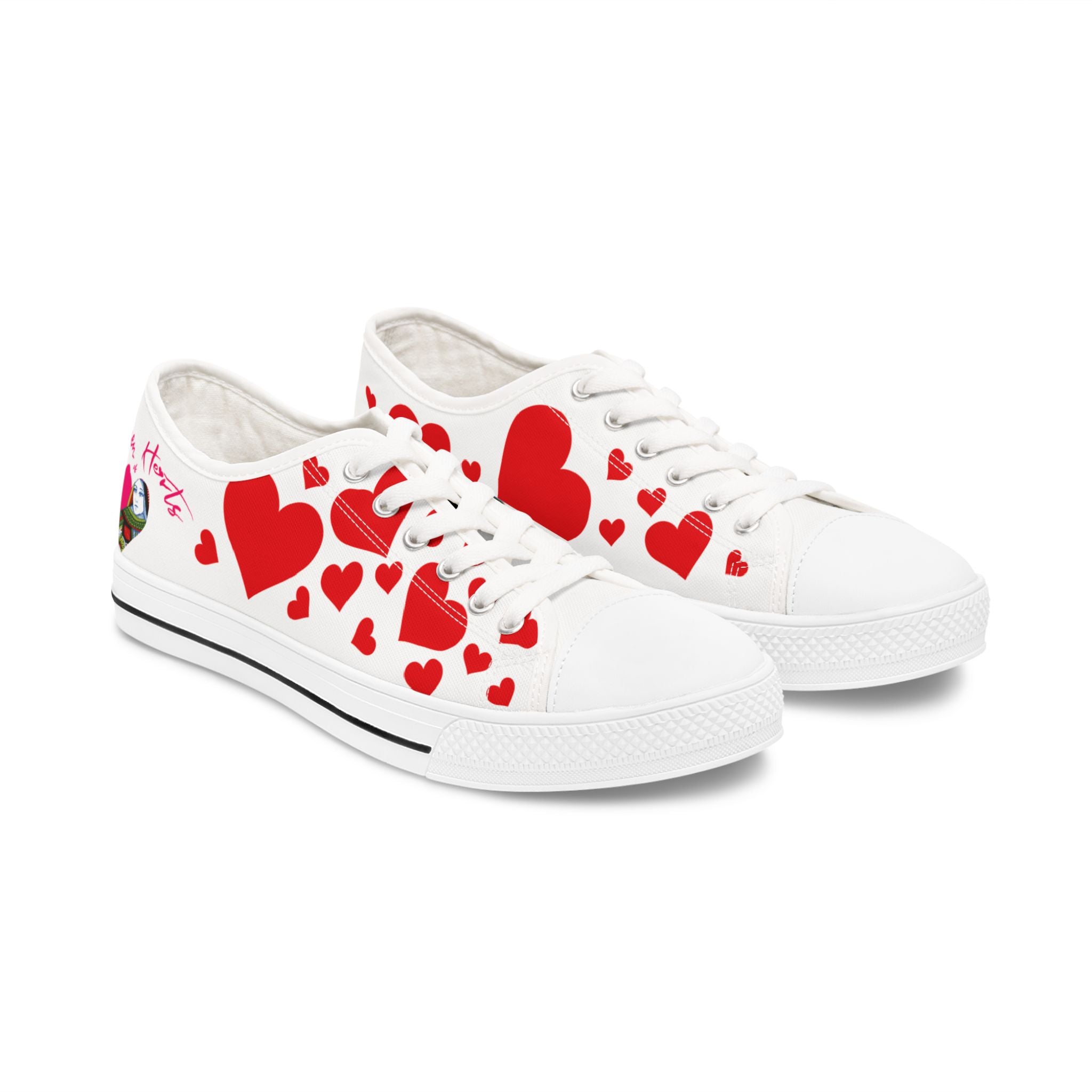 Queen of Hearts Low Top Sneakers
