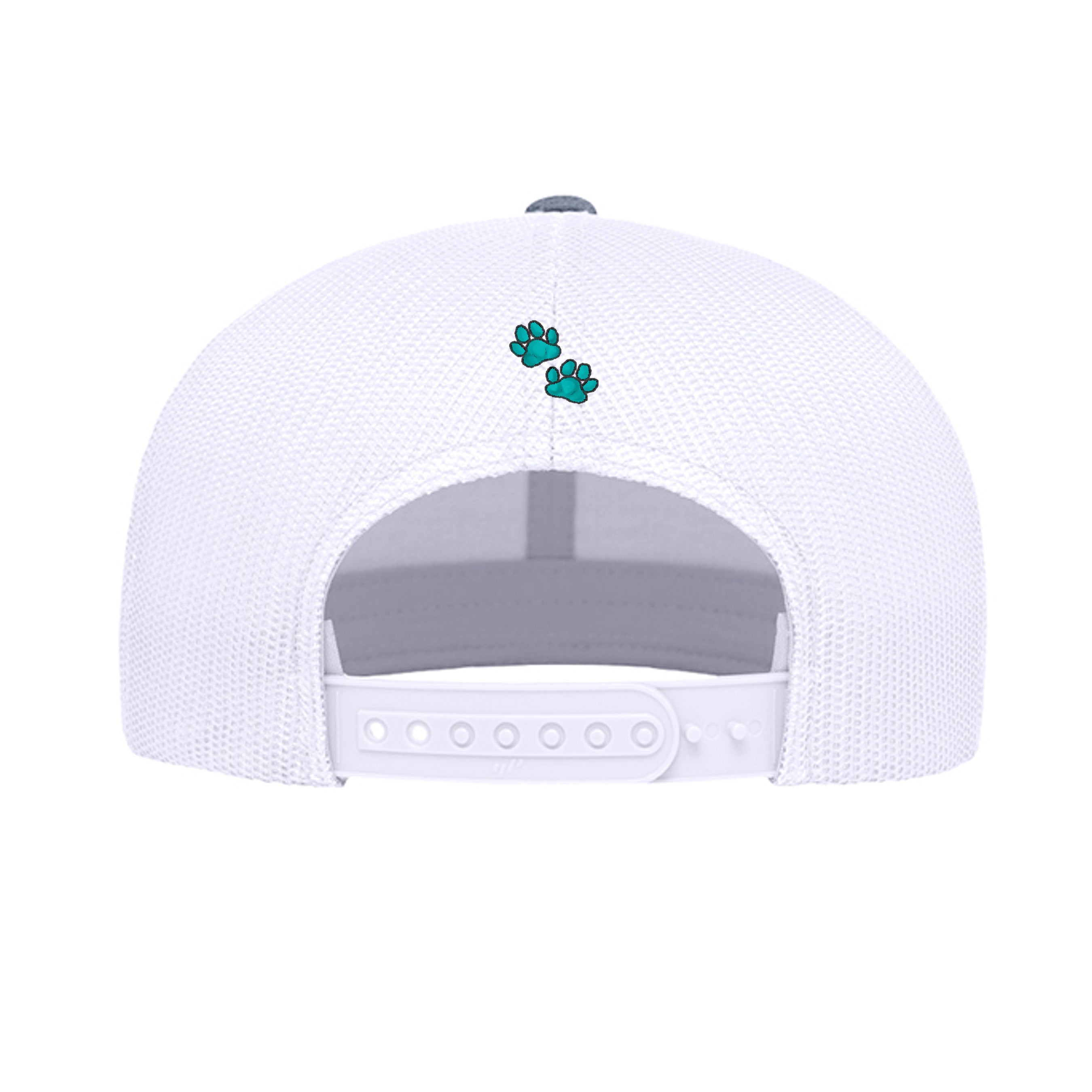 Heather Grey/ White - 6609 - BACK